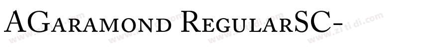 AGaramond RegularSC字体转换